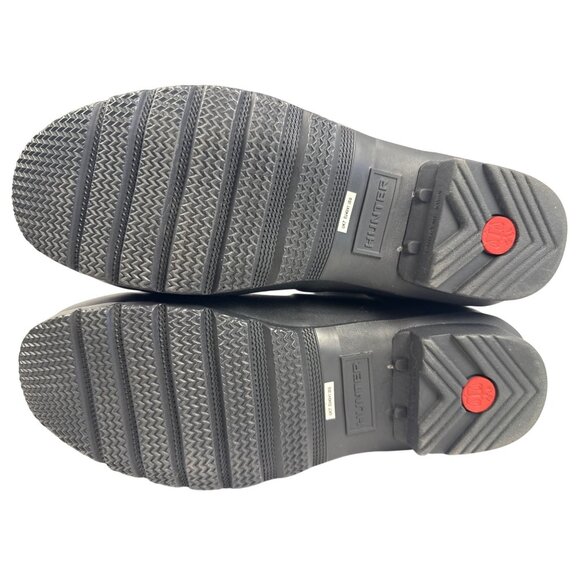 Hunter Women’s Original Back Adjusted Short Black Rubber Rain Boot size 9 - Picture 8 of 10